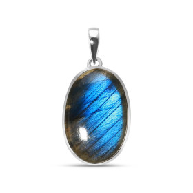 Pendentif Argent 925 Labradorite Ovale 20x30mm Dimensions pierre : 20x30mm Forme pierre : Ovale Type taille : cabochon Typ...