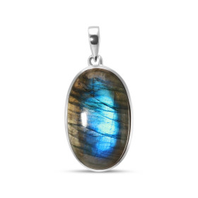 Pendentif Argent 925 Labradorite Ovale 20x31mm Dimensions pierre : 20x31mm Forme pierre : Ovale Type taille : cabochon Typ...