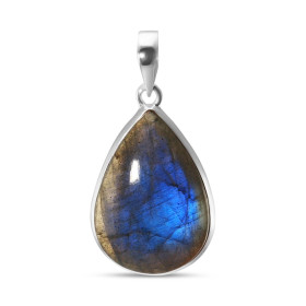 Pendentif Argent 925 Labradorite Ovale 21x30mm Dimensions pierre : 21x30mm Forme pierre : Ovale Type taille : cabochon Typ...