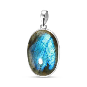 Pendentif Argent 925 Labradorite Ovale 21x31mm Dimensions pierre : 21x31mm Forme pierre : Ovale Type taille : cabochon Typ...