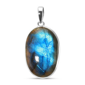 Pendentif Argent 925 Labradorite Ovale 21x33mm Dimensions pierre : 21x33mm Forme pierre : Ovale Type taille : cabochon Typ...