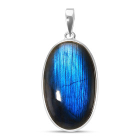 Pendentif Argent 925 Labradorite Ovale 22x37mm Dimensions pierre : 22x37mm Forme pierre : Ovale Type taille : cabochon Typ...