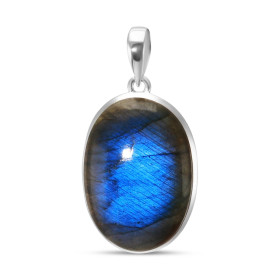 Pendentif Argent 925 Labradorite Ovale 23x32mm Dimensions pierre : 23x32mm Forme pierre : Ovale Type taille : cabochon Typ...