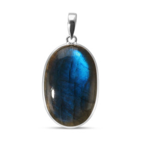 Pendentif Argent 925 Labradorite Ovale 23x35mm Dimensions pierre : 23x35mm Forme pierre : Ovale Type taille : cabochon Typ...