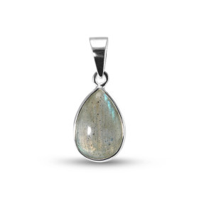 Pendentif Argent 925 Labradorite Poire 12x8mm Cabochon Pendentif Argent 925 Labradorite Ce pendentif est serti d une pierr...