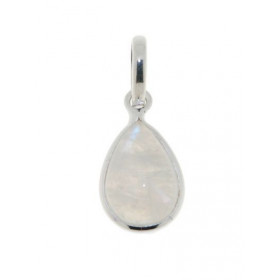 Pendentif Argent 925 Labradorite , pierre en forme de poire de 14x10mm, hauteur : 2.5cm. 