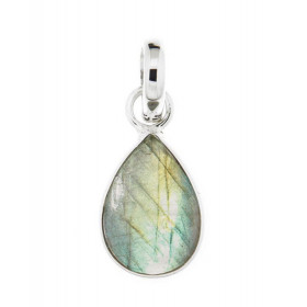 Pendentif Argent 925 Labradorite. Ce pendentif est serti d une pierre forme poire 14x10mm hauteur du pendentif : 2.5cm