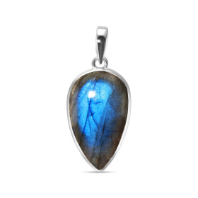 Pendentif Argent 925 Labradorite Poire 17x29mm Dimensions pierre : 17x29mm Forme pierre : Poire Type taille : cabochon Typ...