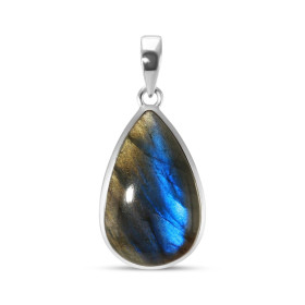 Pendentif Argent 925 Labradorite Poire 18x28mm Dimensions pierre : 18x28mm Forme pierre : Poire Type taille : cabochon Typ...