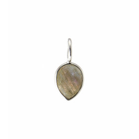 Pendentif Argent 925  Labradorite Poire facettée 9x7mm