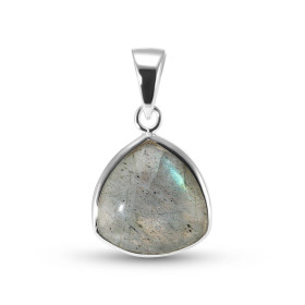 Pendentif Argent 925 Labradorite Triangulaire 10x10mm Cabochon Pendentif Argent 925 Labradorite Ce pendentif est serti d u...