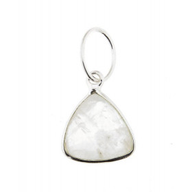 Pendentif Argent 925 Labradorite Ce pendentif est serti d une pierre triangulaire taillée dome La pierre mesure 10x10mm Le...