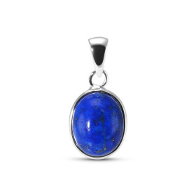 Pendentif Argent 925 Lapis Lazuli Ovale 10x8mm Cabochon Serti Clos Pendentif Argent 925 Lapis Lazuli Ce pendentif est sert...