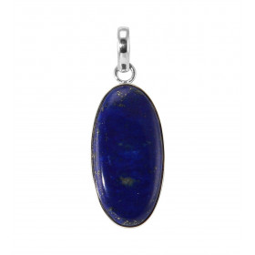 Pendentif Argent 925 Lapis Lazuli Ovale 30x16mm. Dimensions de la pierre : 30x16mm. Forme de la pierre : ovale. Type de ta...