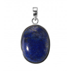 Pendentif Argent 925 Lapis Lazuli Ovale 30x22mm. Dimensions de la pierre : 30x22mm. Forme de la pierre : ovale. Type de ta...