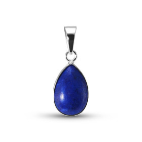 Pendentif Argent 925 Lapis Lazuli Poire 12x8mm Cabochon Pendentif Argent 925 Lapis Lazuli Ce pendentif est serti d une pie...