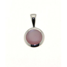 Pendentif Argent 925 Nacre Rose