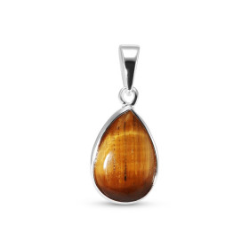 Pendentif Argent 925 Oeil tigre Poire 12x8mm Cabochon Pendentif Argent 925 Oeil tigre Ce pendentif est serti d une pierre ...