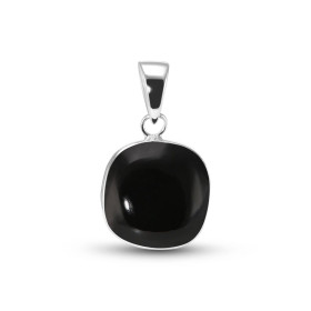 Pendentif Argent 925 Onyx Coussin 10mm Cabochon Serti Clos Pendentif Argent 925 Onyx Ce pendentif est serti d une pierre c...