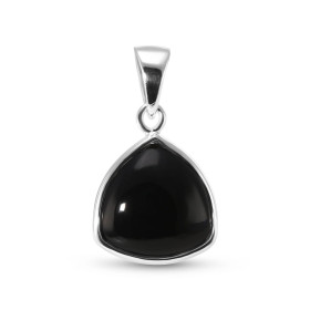 Pendentif Argent 925 Onyx Triangulaire 10x10mm Cabochon Pendentif Argent 925 Onyx Ce pendentif est serti d une pierre tria...