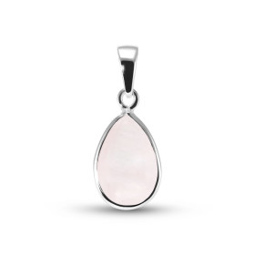 Pendentif Argent 925 Quartz Rose Poire 12x8mm Cabochon Pendentif Argent 925 Quartz Rose Ce pendentif est serti d une pierr...