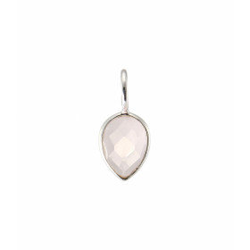 Pendentif Argent 925 Quartz rose Poire facetté 9x7mm Pierre forme poire facettée mesurant 9x7mm Dimensions du pendentif (b...