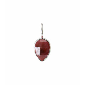 Pendentif Argent 925 Rhodonite Poire facettée 9x7mm. Pierre en forme de poire et facettée mesurant 9x7mm. Dimensions du pe...