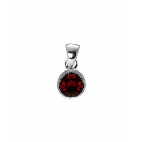 Pendentif Argent 925 Grenat serti d une pierre 6mm Dimensions du pendentif (bélière incluse) : 15x7,5mm 
