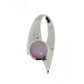 Pendentif Argent 925 Nacre Rose Dimensions du pendentif: 28 x 13 mm 