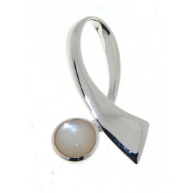 Pendentif Argent 925 Nacre Dimensions du pendentif: 30 x 20 mm 