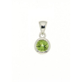 Pendentif Argent 925 Péridot serti d une pierre 5mm Dimensions du pendentif (bélière incluse) : 14x7mm 
