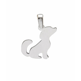  Pendentif argent rhodié forme chien Dimensions du pendentif : 14x20mm (bélière incluse) 