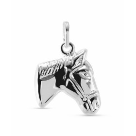 Pendentif Argent 925 motif Tête de cheval. Dimensions du pendentif (bélière incluse) : 18 x 15 mm. 