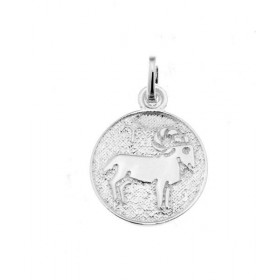 Pendentif Zodiaque Bélier Argent 925 Diamètre : 12mm Dimensions du pendentif : 18x12mm Effet 2 tons : le fond du pendentif...