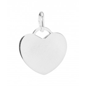 Pendentif Coeur A Graver en Argent 925. Dimensions du pendentif (bélière incluse) : 23x18mm