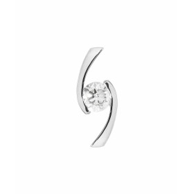 Pendentif Or Blanc 750 Diamant 0.40 carat. Pierre ronde de 4.6mm de diamètre. Serti demi clos. Couleur Diamant :  L - Pure...