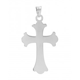 Pendentif croix en Argent 925. Dimensions du pendentif (bélière incluse) : 48x25mm. Dimensions de la croix : 38x25mm. Épai...