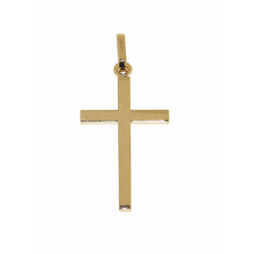  Croix Or Jaune 750 Section carrée 1,8mm coté Croix or plein Dimensions (bélière incluse) : 27 x 13 mm Dimensions croix se...