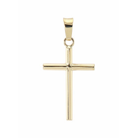 Pendentif Croix Or Jaune 375 27x12mm