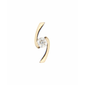  Pendentif Or Jaune serti du diamant rond 0,21 carat Dimensions du pendentif : 15x5mm Poids Diamant : 0,21 carat Qualité D...
