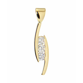  Pendentif Diamant Trilogie Or Jaune Pendentif Or Jaune serti 3 diamants (1x0,13 carat + 2x0,11 carat) Dimensions du pende...