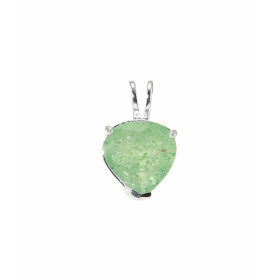 Pendentif en Argent 925 et Aventurine Coeur de 8x8mm