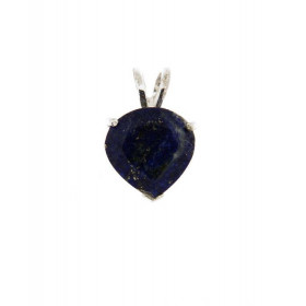  Pendentif Argent 925 Lapis Lazuli Ce pendentif est serti d une pierre taille coeur 8x8mm La pierre est maintenue par un s...