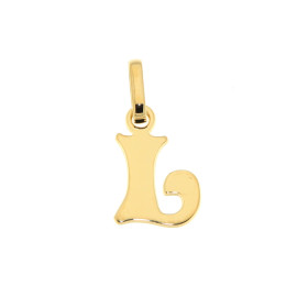 Pendentif Lettre L découpée Or Jaune 375/1000 Dimensions du Pendentif Initiale L (bélière incluse) : 16x8mm 