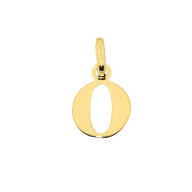 Pendentif Lettre O découpée Or Jaune 375/1000 Dimensions du Pendentif Initiale O (bélière incluse) : 16x9mm 