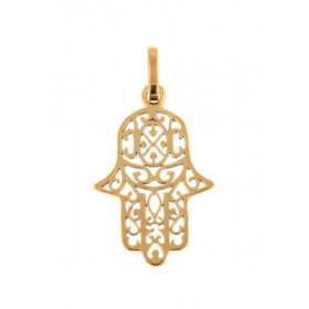  Pendentif Main Fatma Or Jaune 375 Dimensions du pendentif bélière incluse : 26 x13 mm 