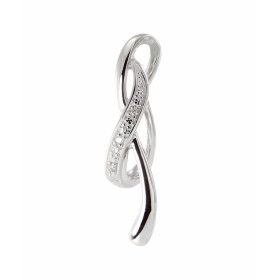 Pendentif Or Blanc 750 Diamant Pendentif serti 3 diamants 0.004 carat Poids total diamant : 0,012 carat Qualité Diamant : ...