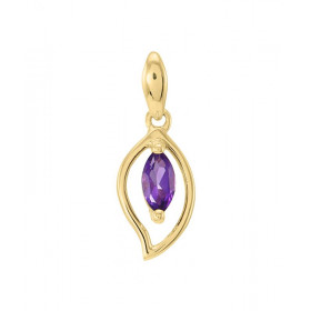 Pendentif Or jaune 375 Améthyste navette 6x3mm Pendentif or jaune 375 (9 carats) Améthyste navette 6x3mm (0,20 carat) Dime...