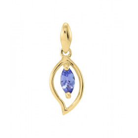 Pendentif Or jaune 375 Tanzanite navette 6x3mm Pendentif or jaune 375 (9 carats) Tanzanite navette 6x3mm (0,20 carat) Dime...