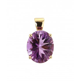  Pendentif Or Jaune 750 Améthyste Ovale 12x10mm Améthyste ovale 12x10mm (3.8 carats) Pierre sertie à griffes Dimensions du...